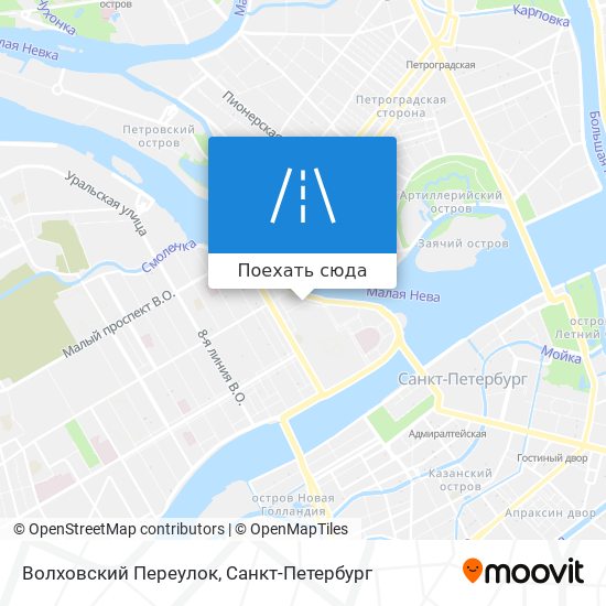 Карта Волховский Переулок