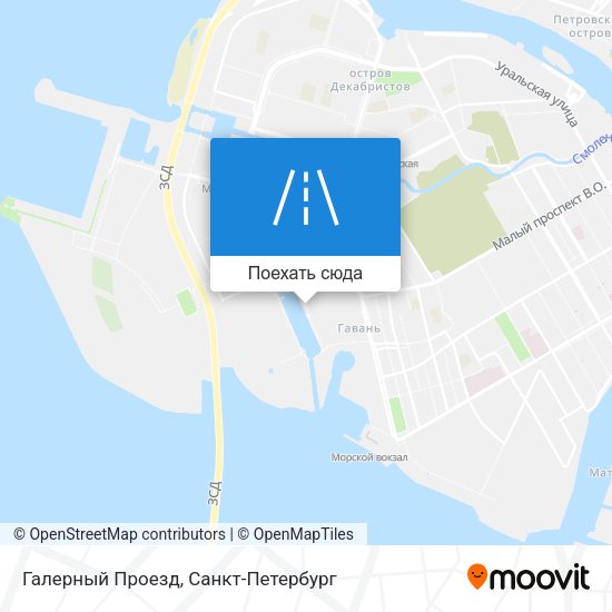 Карта Галерный Проезд