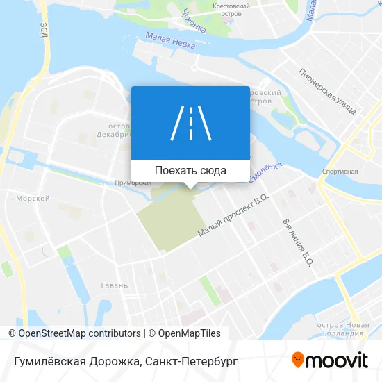 Карта Гумилёвская Дорожка