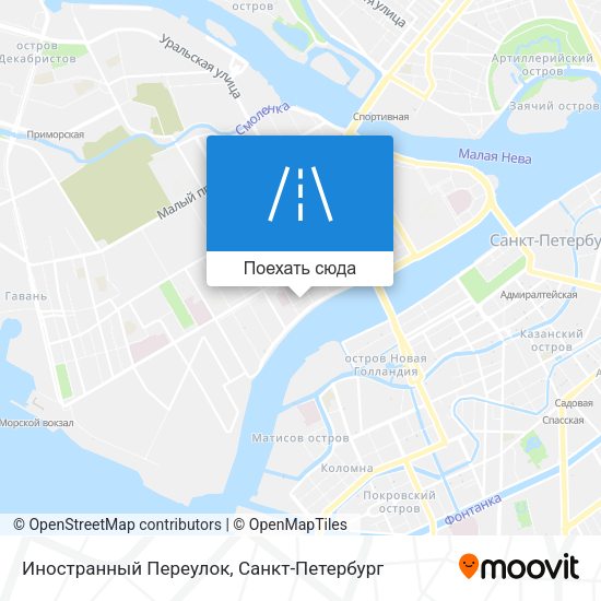 Карта Иностранный Переулок