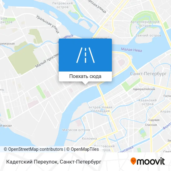 Карта Кадетский Переулок