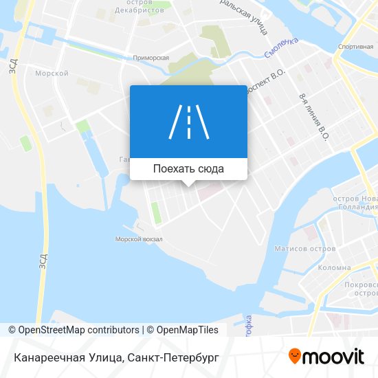 Карта Канареечная Улица