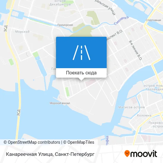 Карта Канареечная Улица