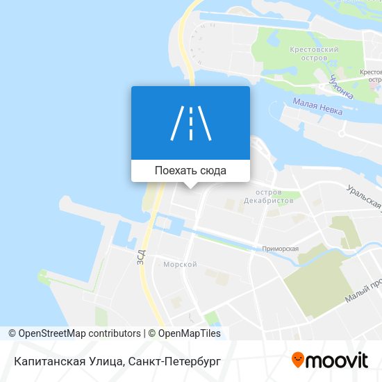 Карта Капитанская Улица