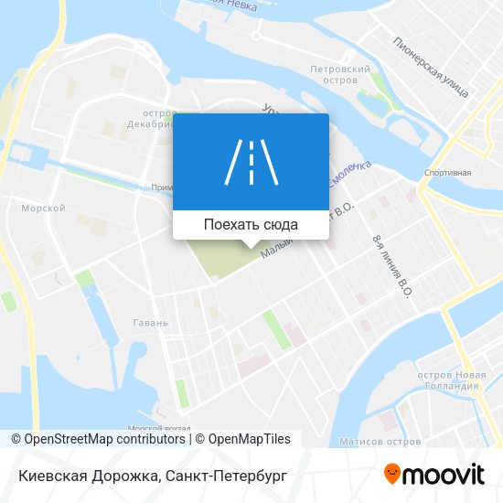 Карта Киевская Дорожка