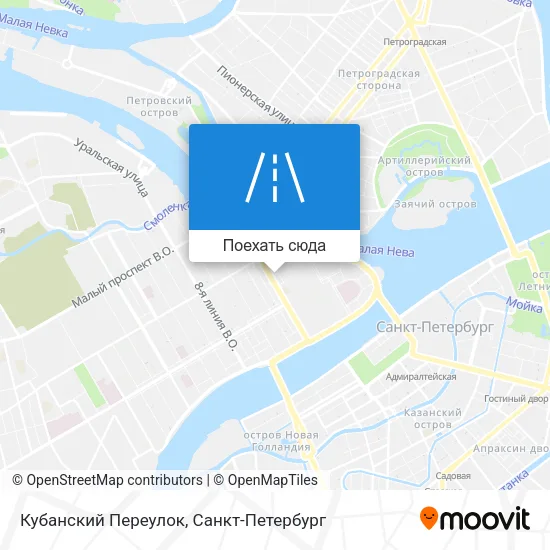 Карта Кубанский Переулок