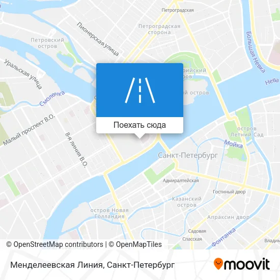 Карта Менделеевская Линия