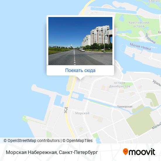 Морская набережная спб карта