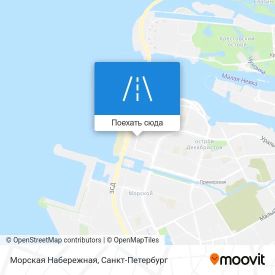 Карта Морская Набережная
