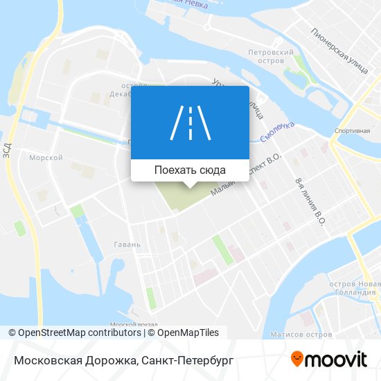 Карта Московская Дорожка