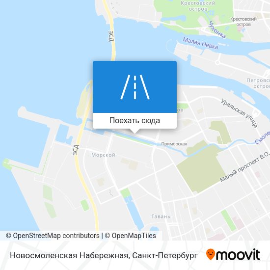 Карта Новосмоленская Набережная
