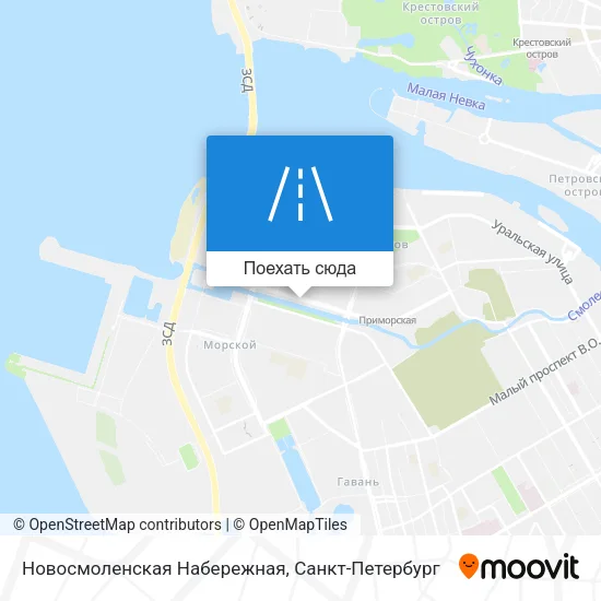 Карта Новосмоленская Набережная