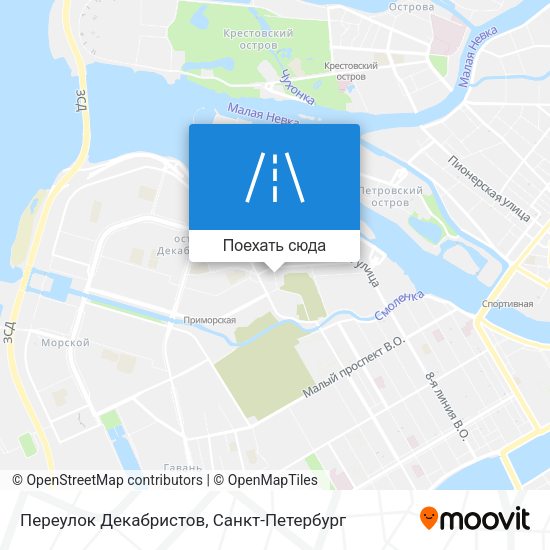Карта Переулок Декабристов
