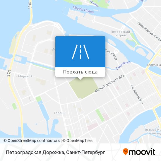 Карта Петроградская Дорожка