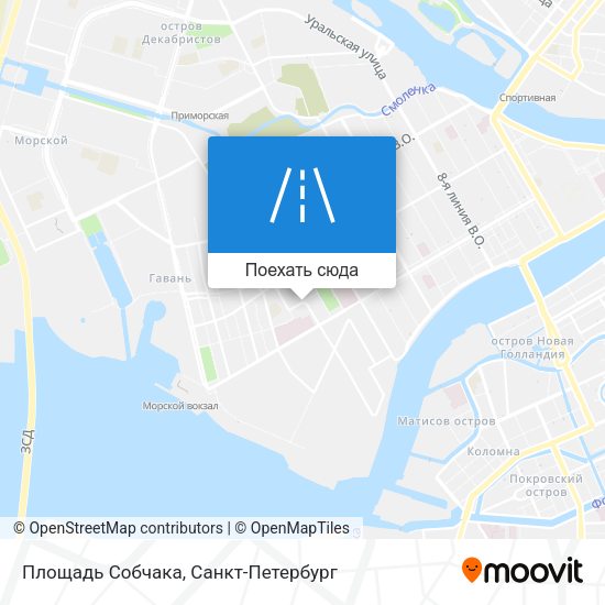 Карта Площадь Собчака