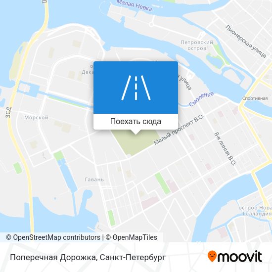 Карта Поперечная Дорожка