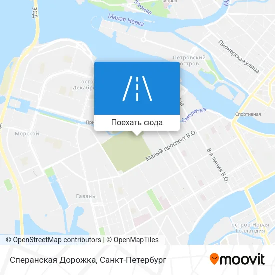 Карта Сперанская Дорожка