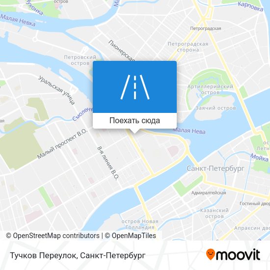 Карта Тучков Переулок