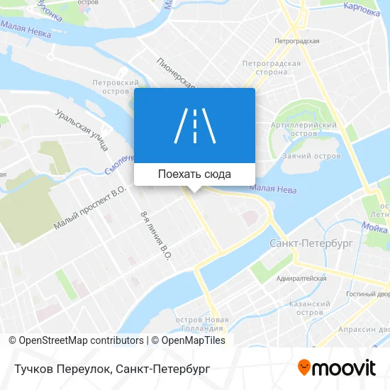 Карта Тучков Переулок
