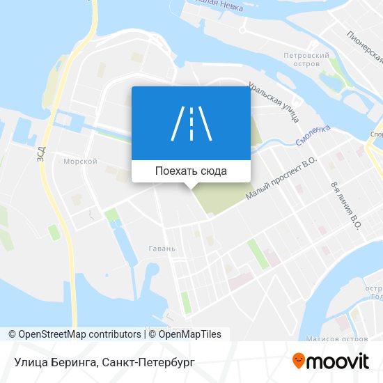 Карта Улица Беринга