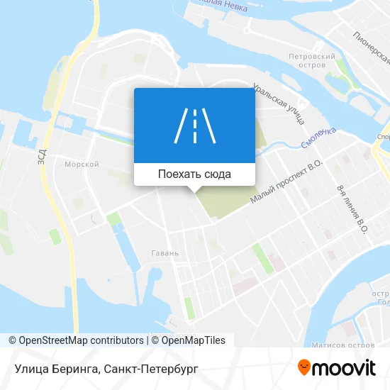 Карта Улица Беринга