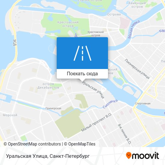 Карта Уральская Улица
