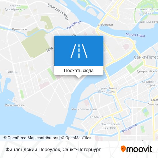 Карта Финляндский Переулок