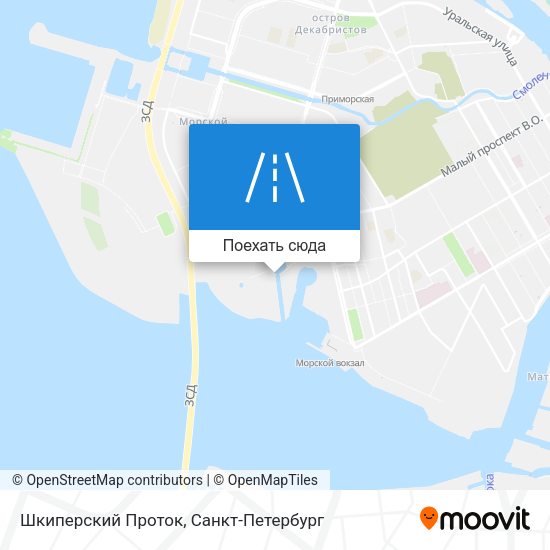 Карта Шкиперский Проток
