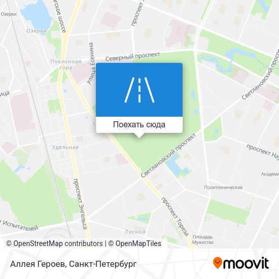 Карта Аллея Героев