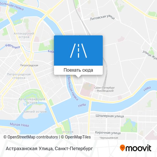 Карта Астраханская Улица