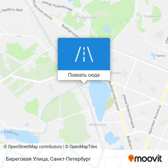 Карта Береговая Улица