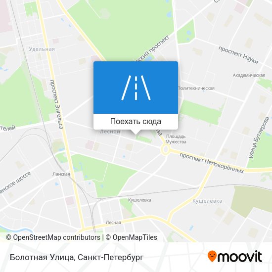 Карта Болотная Улица