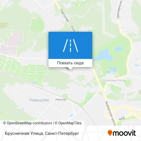 Карта Брусничная Улица