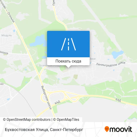 Карта Бухвостовская Улица
