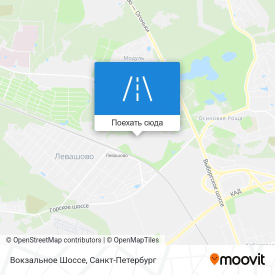 Карта Вокзальное Шоссе