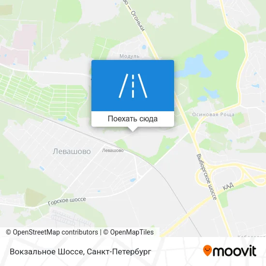 Карта Вокзальное Шоссе