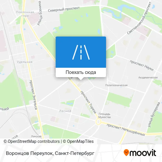 Карта Воронцов Переулок