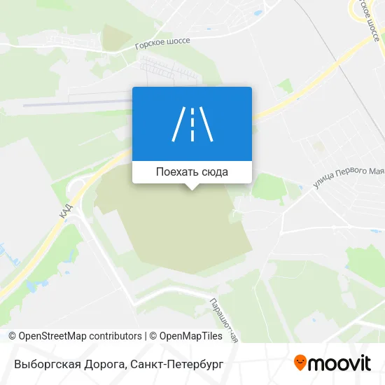 Карта Выборгская Дорога
