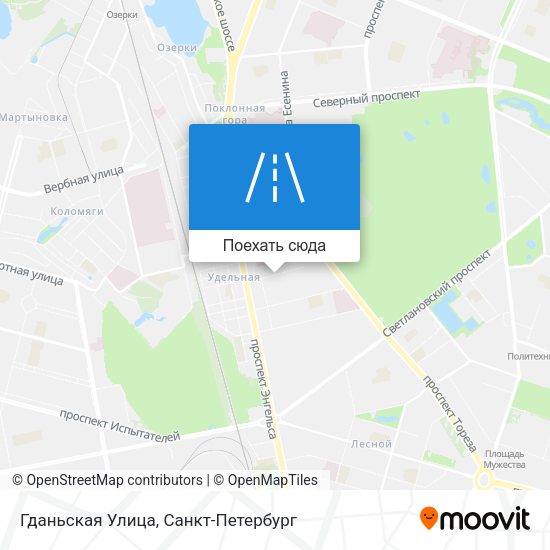 Карта Гданьская Улица