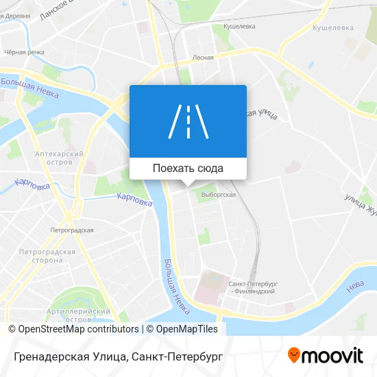 Карта Гренадерская Улица