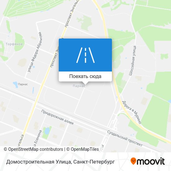 Карта Домостроительная Улица