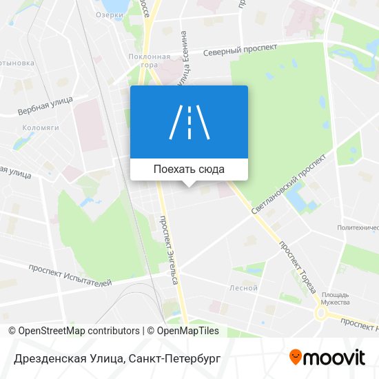 Карта Дрезденская Улица