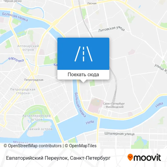 Карта Евпаторийский Переулок
