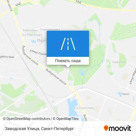 Карта Заводская Улица