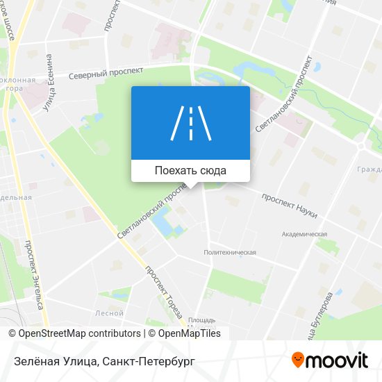 Карта Зелёная Улица