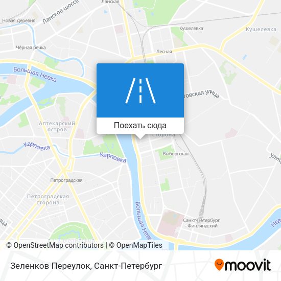 Карта Зеленков Переулок
