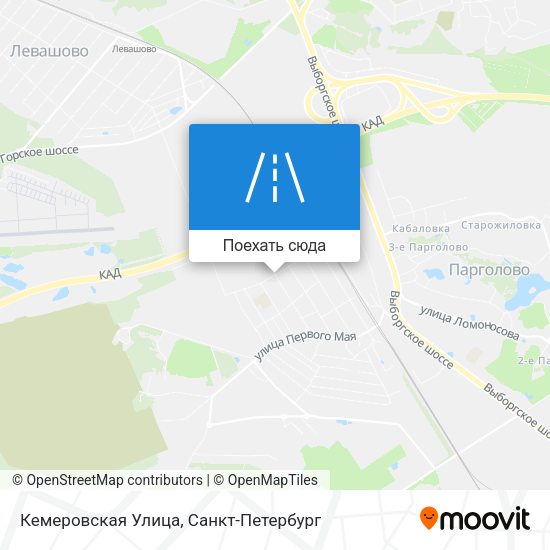 Карта Кемеровская Улица