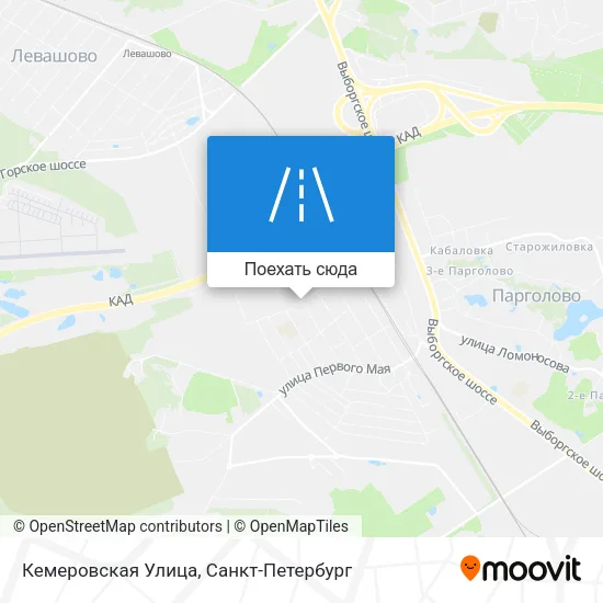 Карта Кемеровская Улица