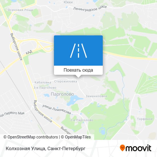 Карта Колхозная Улица