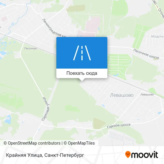 Карта Крайняя Улица